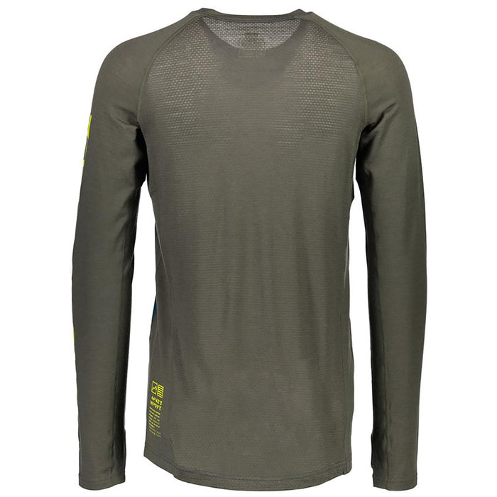 MONS ROYALE Temple Tech Long-Sleeve Shirt Oily Blue/Olive