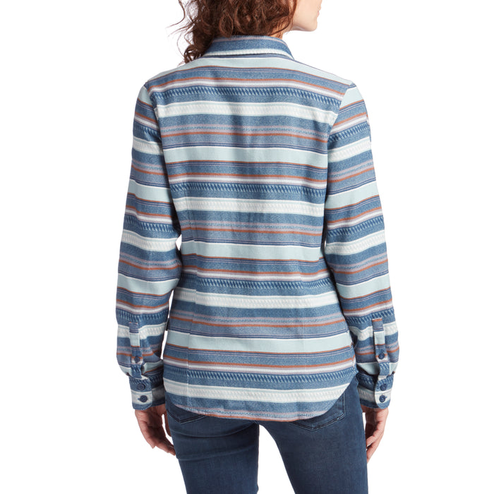 Patagonia Long-Sleeve Fjord Flannel Shirt - Women's Folk Dobby: Stone Blue
