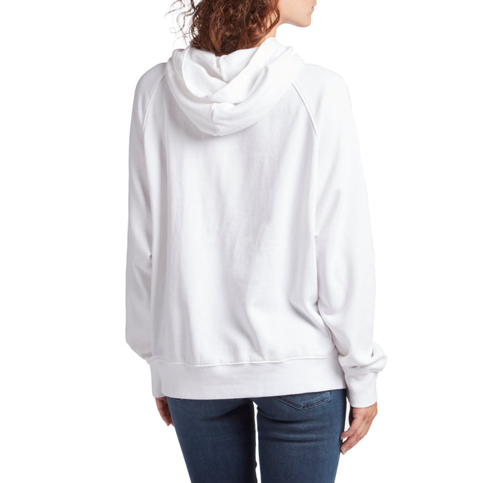 Z Supply The Half-Zip Pullover Hoodie - Women's White