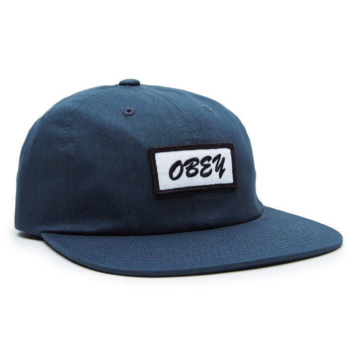 Obey Clothing Lovely 6 Panel Strapback Hat Slate