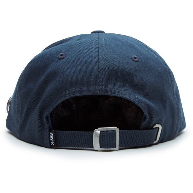 Obey Clothing Lovely 6 Panel Strapback Hat Slate