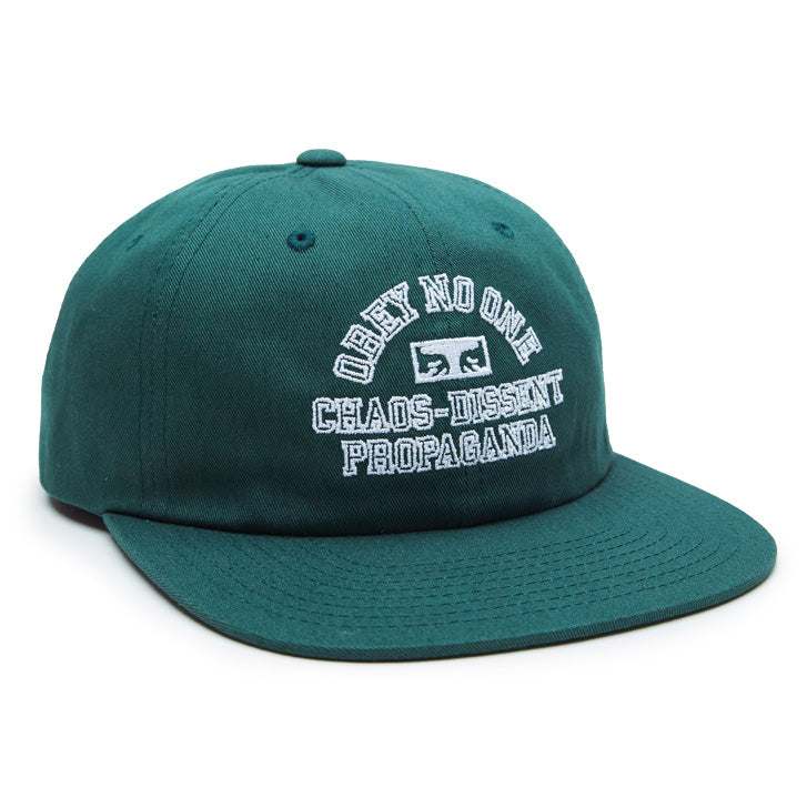 Obey Clothing Mission 6 Panel Snapback Hat Forest
