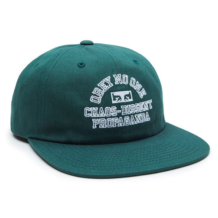 Obey Clothing Mission 6 Panel Snapback Hat Forest