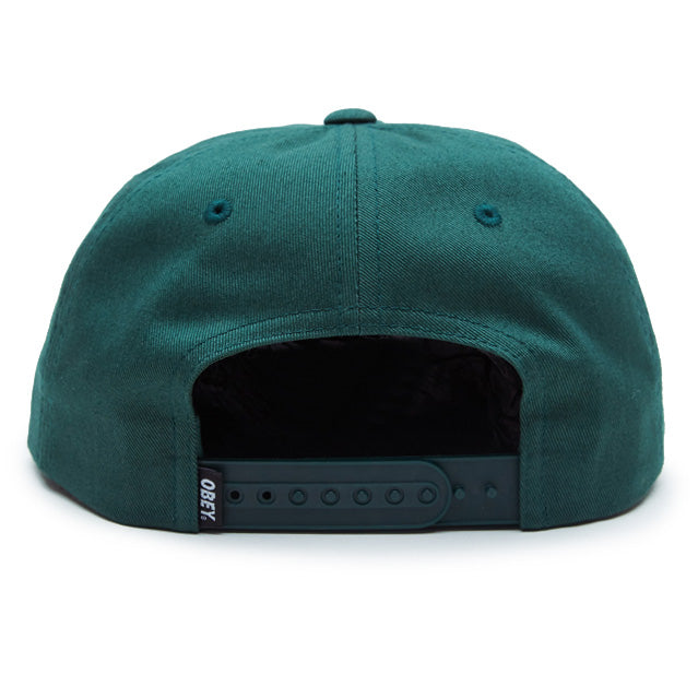 Obey Clothing Mission 6 Panel Snapback Hat Forest