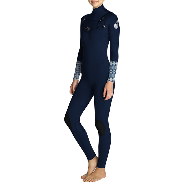 Rip Curl 4/3 Flashbomb Chest Zip Wetsuit - Women's Blue