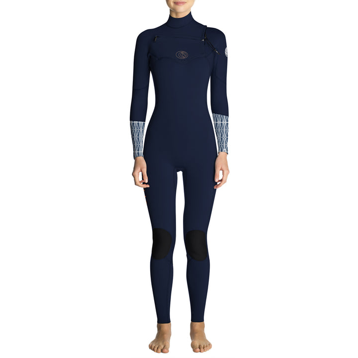 Rip Curl 4/3 Flashbomb Chest Zip Wetsuit - Women's Blue