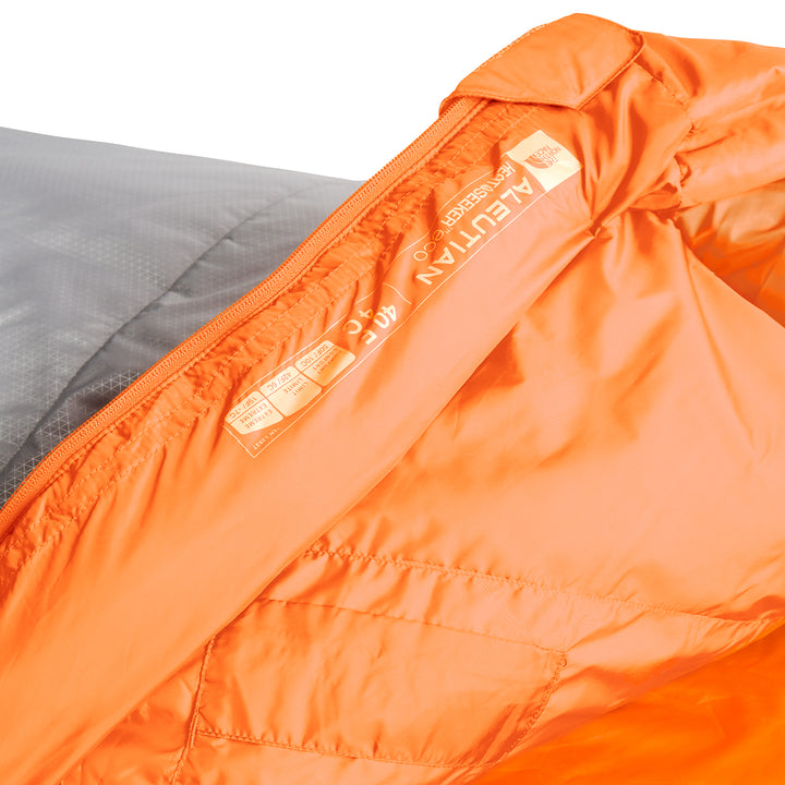 The North Face Aleutian 40F Sleeping Bag Monarch Orange/Zinc Grey