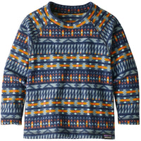 Patagonia Micro D Crew - Toddlers' Kuta Klash Small: Shadow Blue::Kuta Klash Small: Shadow Blue
