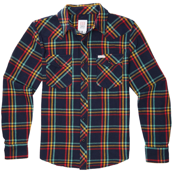 Topo Designs Mountain Plaid Shirt Navy