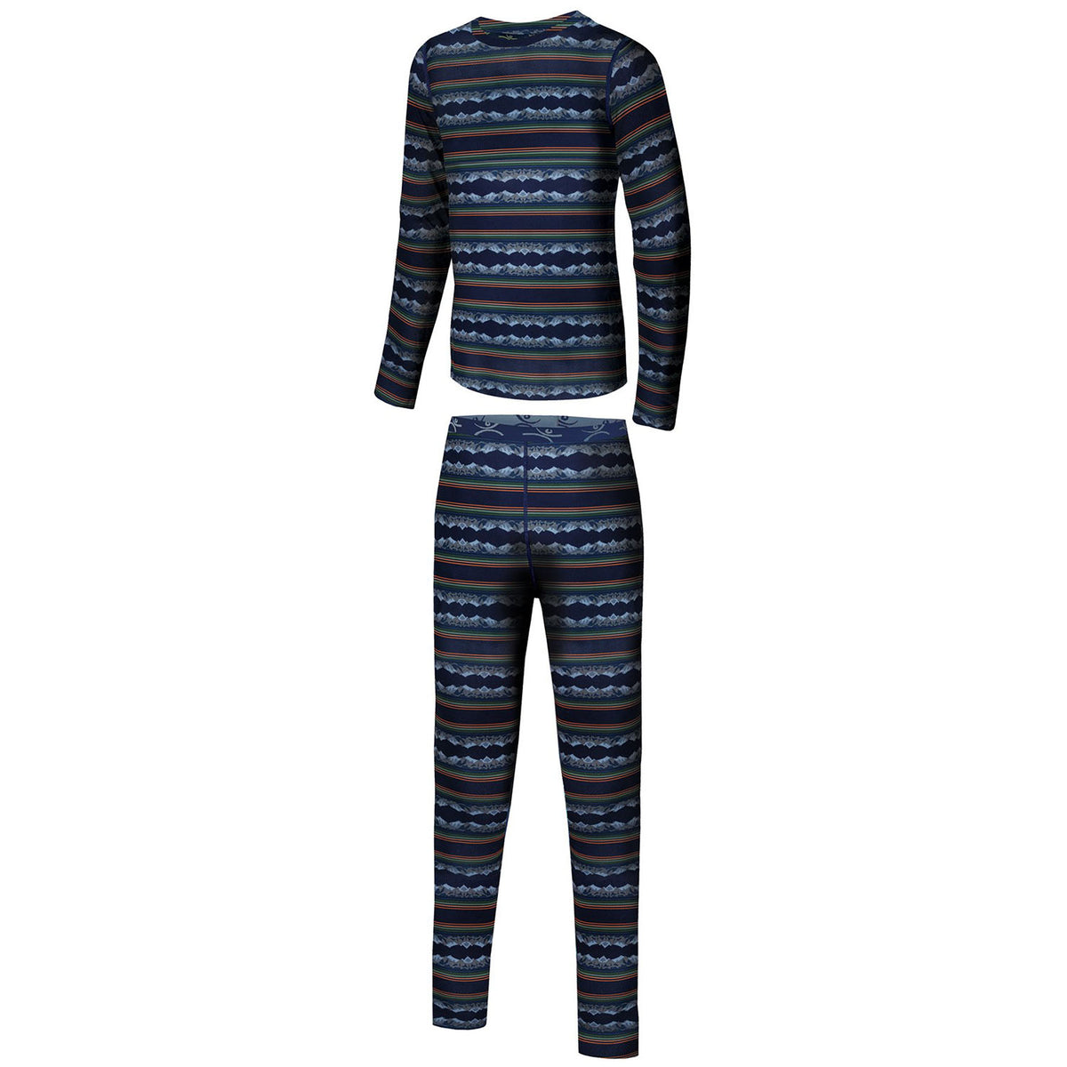Terramar Power Play Baselayer Set - Little Kids' Navy Summit Print