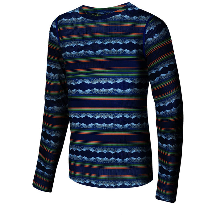 Terramar Power Play Baselayer Set - Little Kids' Navy Summit Print
