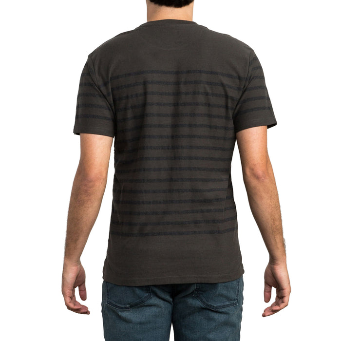 RVCA Dean Stripe T-Shirt Pirate Black