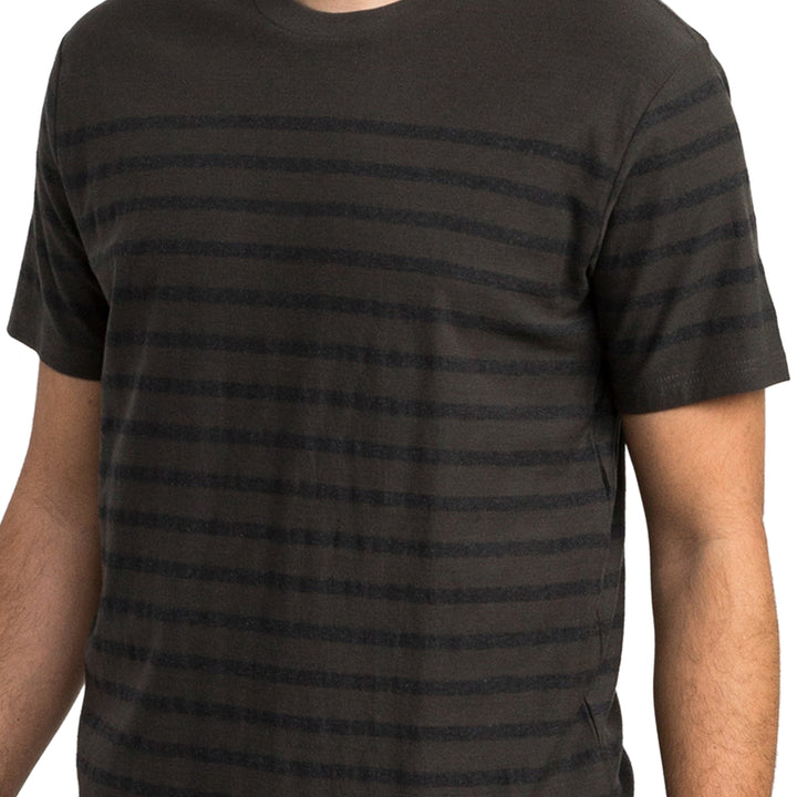 RVCA Dean Stripe T-Shirt Pirate Black