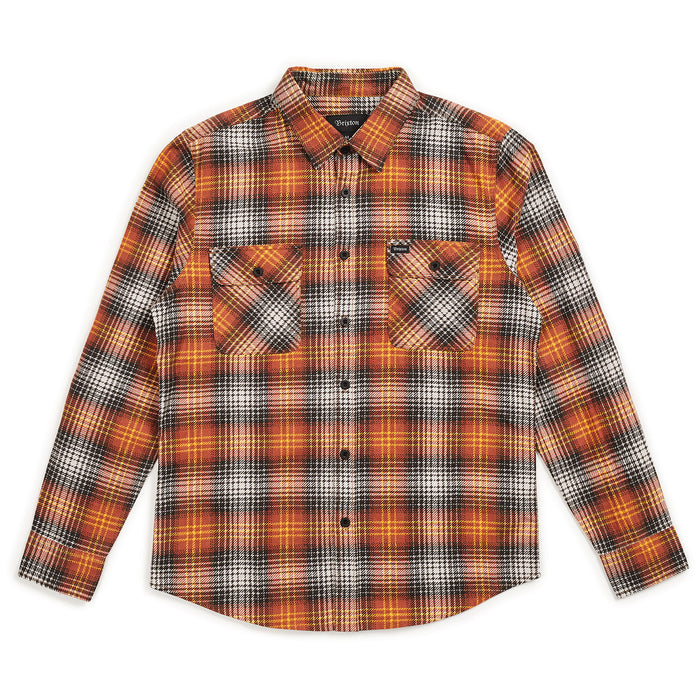 Brixton Bowery LW Long-Sleeve Flannel Burnt Orange