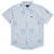 Brixton Charter Print Short-Sleeve Shirt Light Blue/White