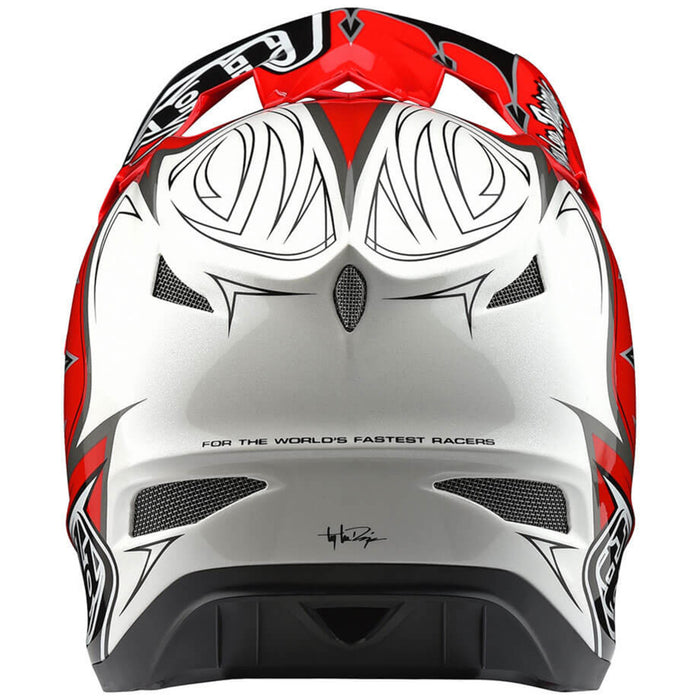 Troy Lee Designs D3 Composite Bike Helmet Corona Red/White