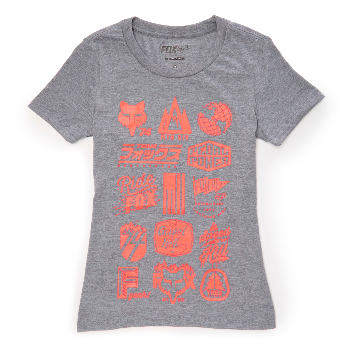 Fox Mountain Division Tech Tee Jersey - Women's Heather Graphite
