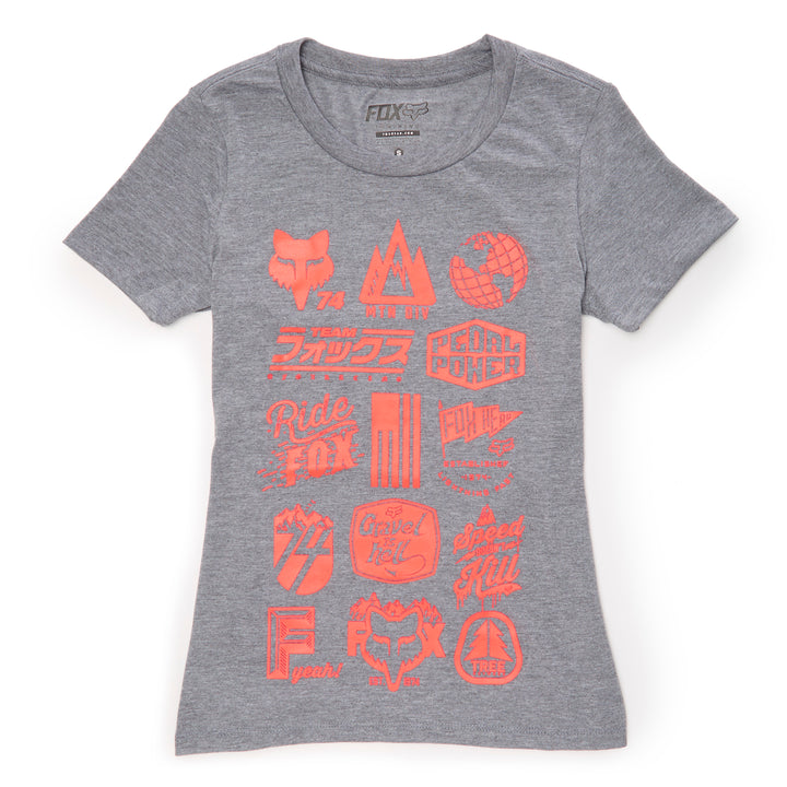 Fox Mountain Division Tech Tee Jersey - Women's Heather Graphite