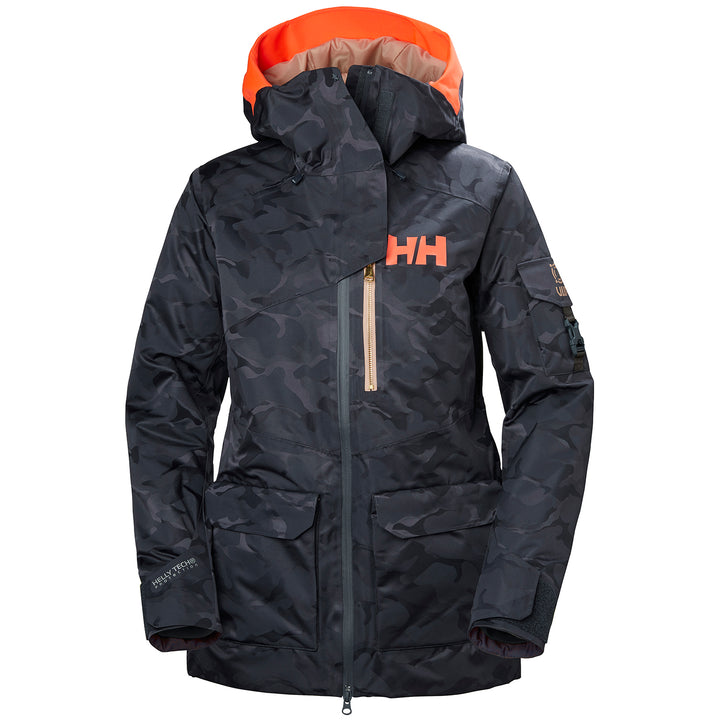 Helly Hansen Powderqueen 2.0 Jacket - Women's Graphite Blue Camo