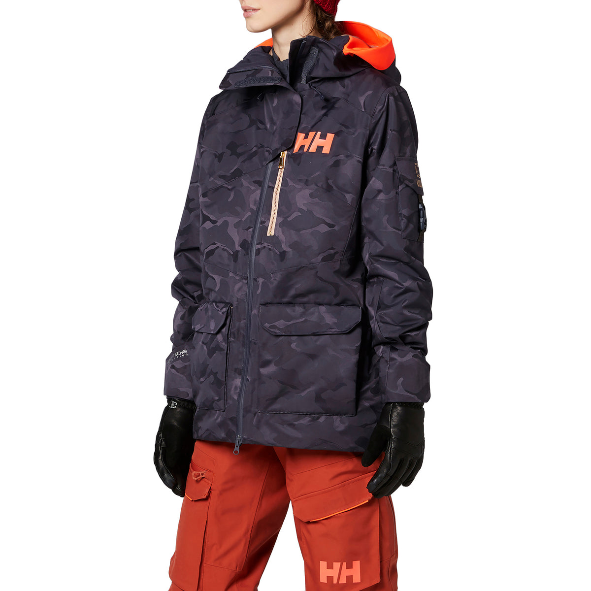 Helly Hansen Powderqueen 2.0 Jacket - Women's Graphite Blue Camo