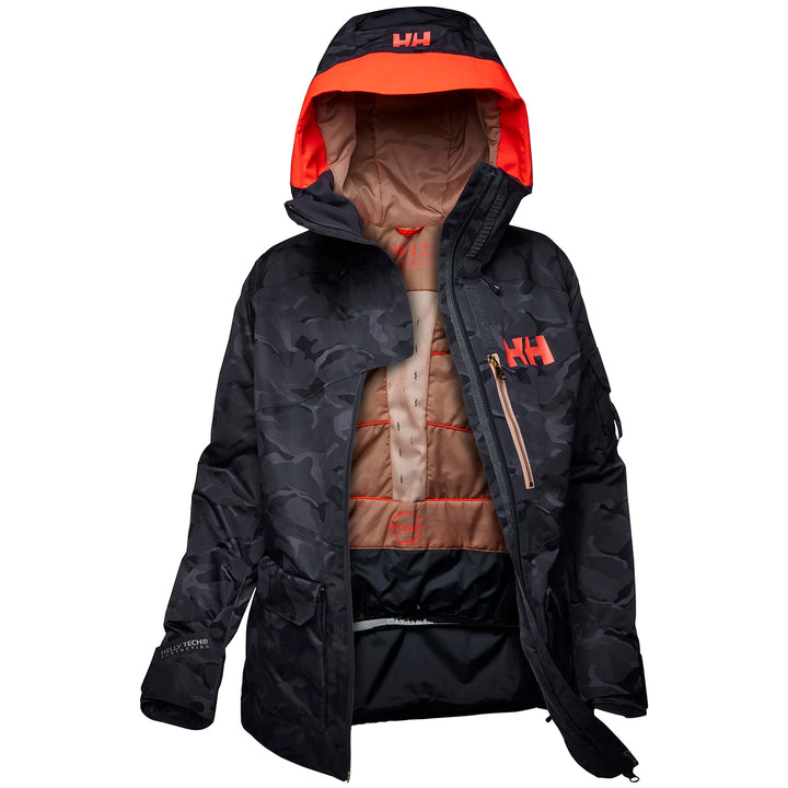 Helly Hansen Powderqueen 2.0 Jacket - Women's Graphite Blue Camo