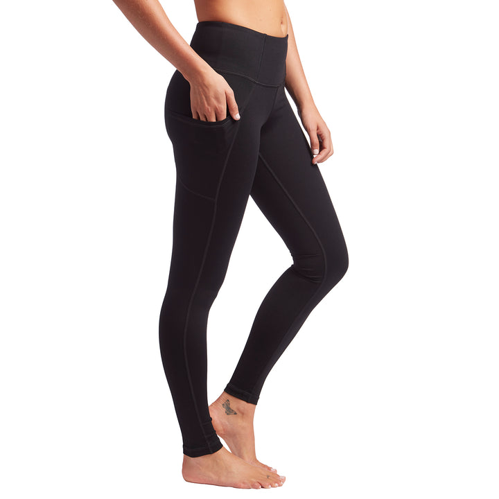 Vimmia High Waist Plie Leggings - Women's Black Side View