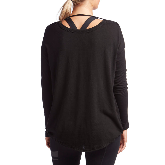 Vimmia Pacific Reversible LS Twist Tee - Women's Black Back View