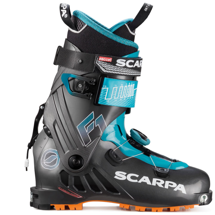 Scarpa F1 Alpine Touring Ski Boots 2019 Anthracite/Pagoda Blue