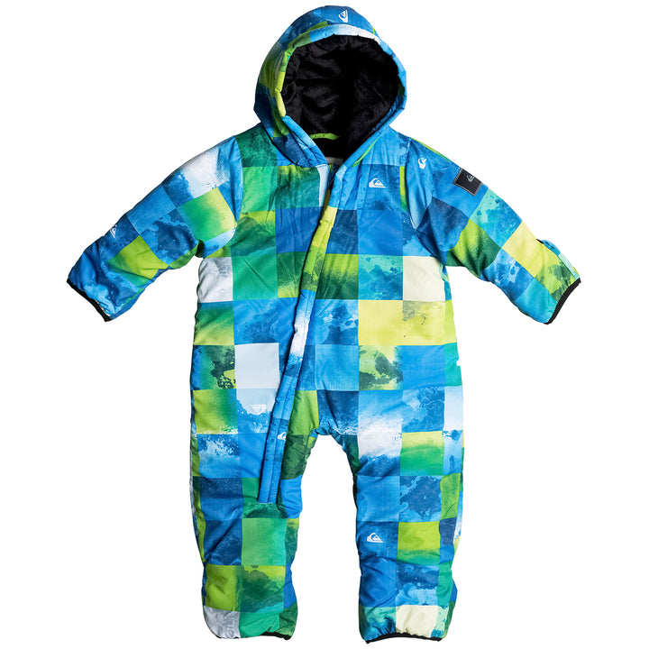 Quiksilver Little Rookie Snow Suit - Infants' Blue Sulphur Check