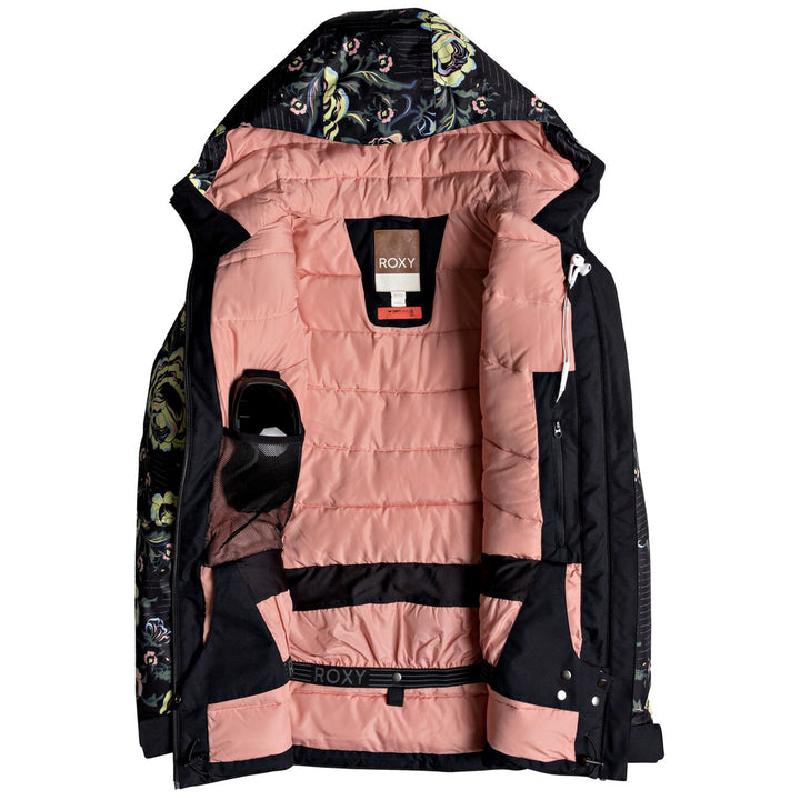 Roxy Torah Bright Snowflake Jacket - Women's True Black/Torah's Roses