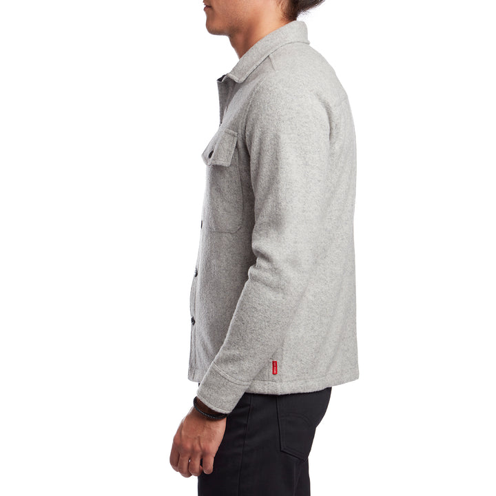 Topo Designs Wool Shirt Gray Side View