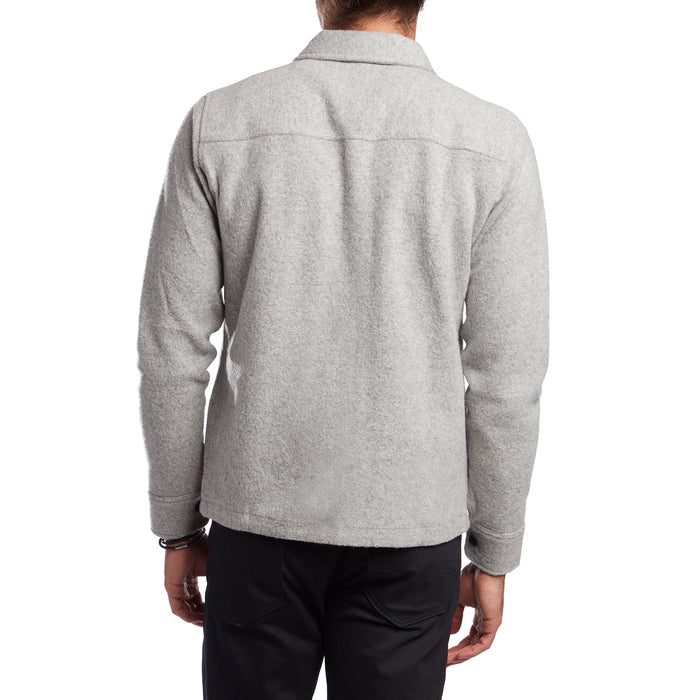 Topo Designs Wool Shirt Gray Back View