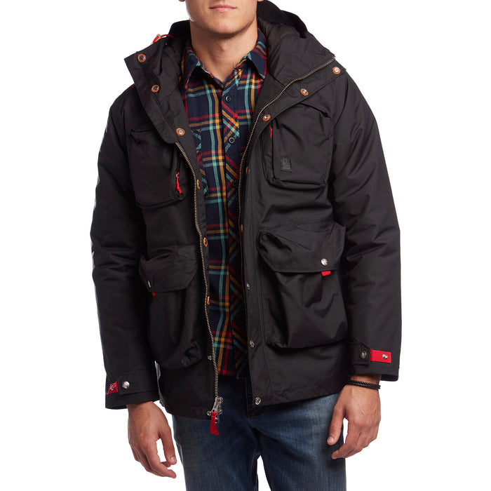 Topo Designs Mountain Jacket Black Front View