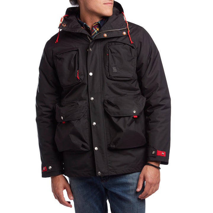 Topo Designs Mountain Jacket Black Detail 1 View