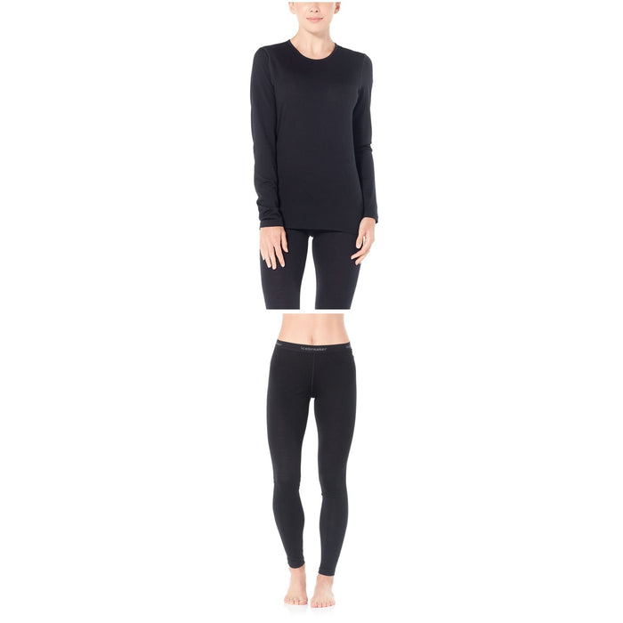 Icebreaker Oasis 200 Baselayer Crew Top + Bottoms - Women's