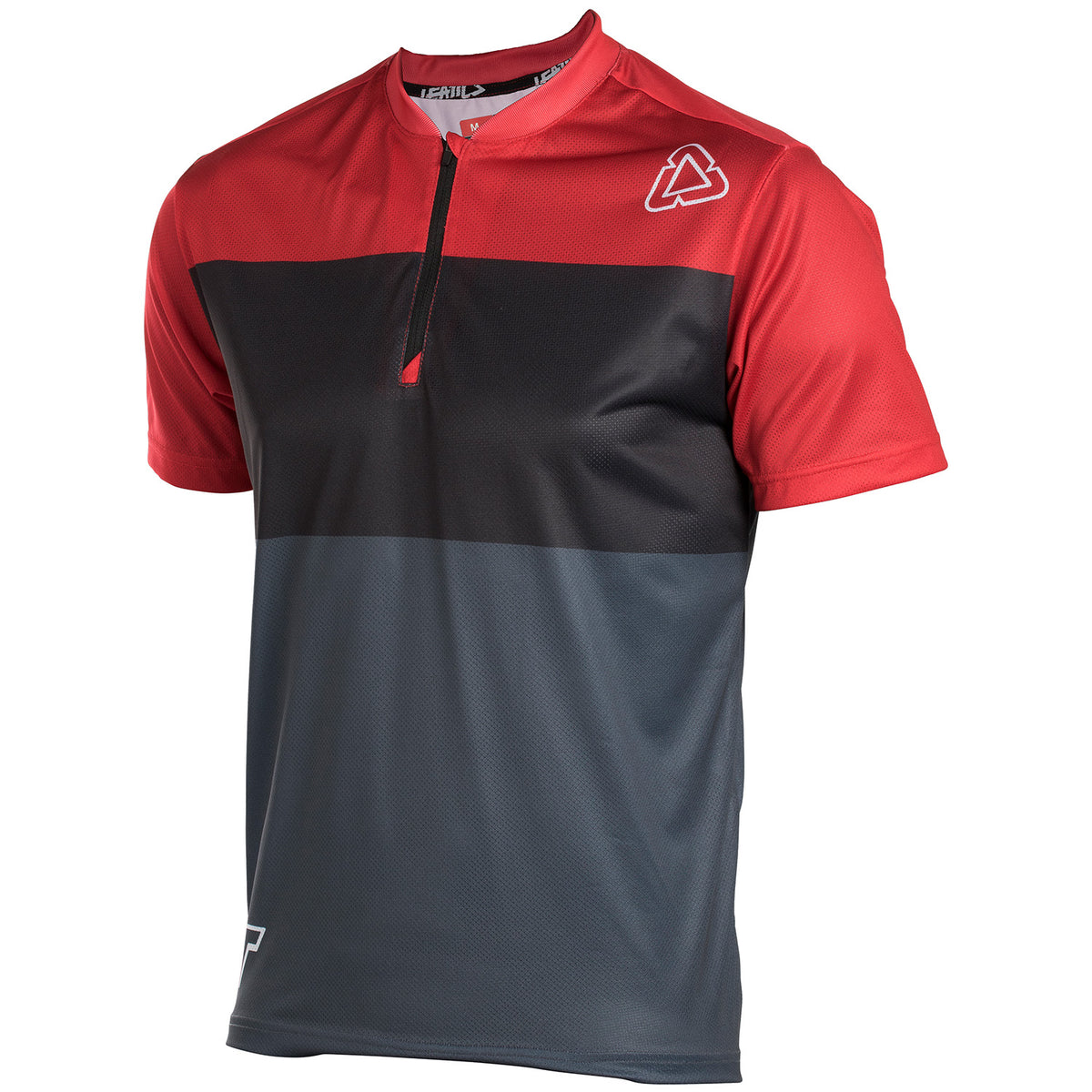 Leatt DBX 1.0 1/2 Zip Jersey Red/Granite