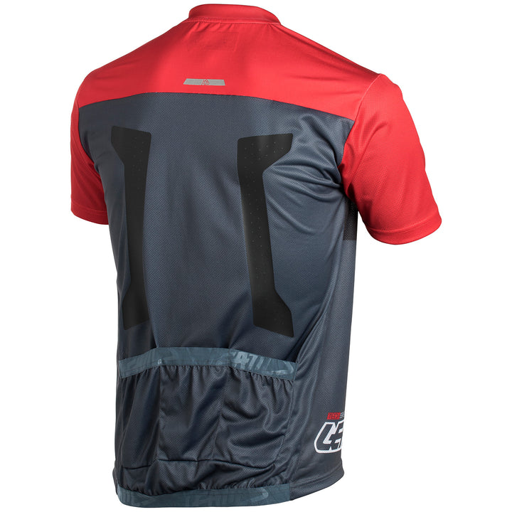 Leatt DBX 1.0 1/2 Zip Jersey Red/Granite