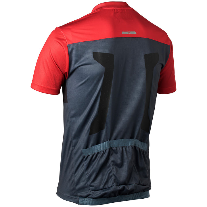 Leatt DBX 1.0 1/2 Zip Jersey Red/Granite