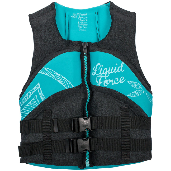 Liquid Force Heartbreaker CGA Wakeboard Vest - Women's 2019 Black/Teal
