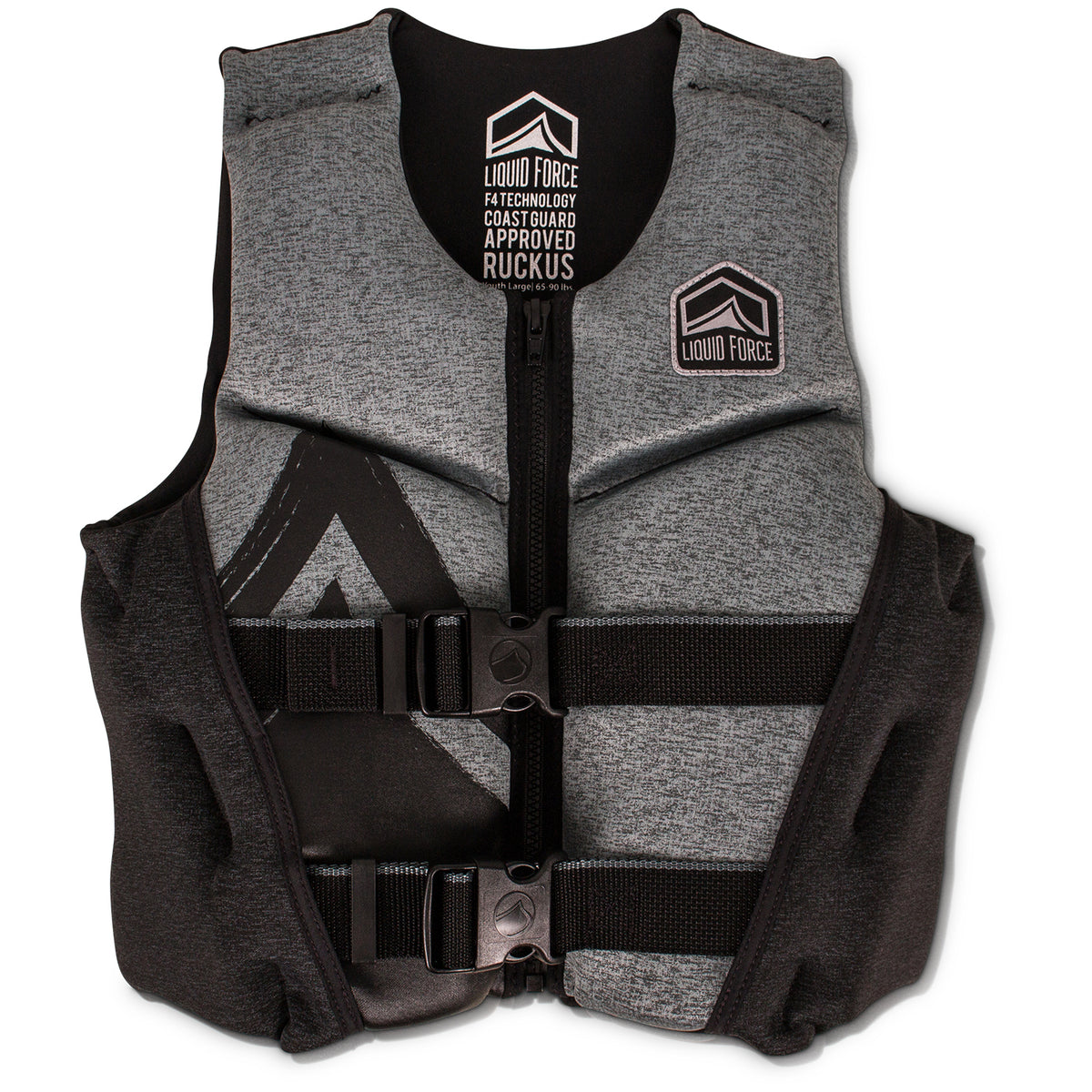Liquid Force Ruckus Youth CGA Wakeboard Vest - Boys' 2021 Grey/Black