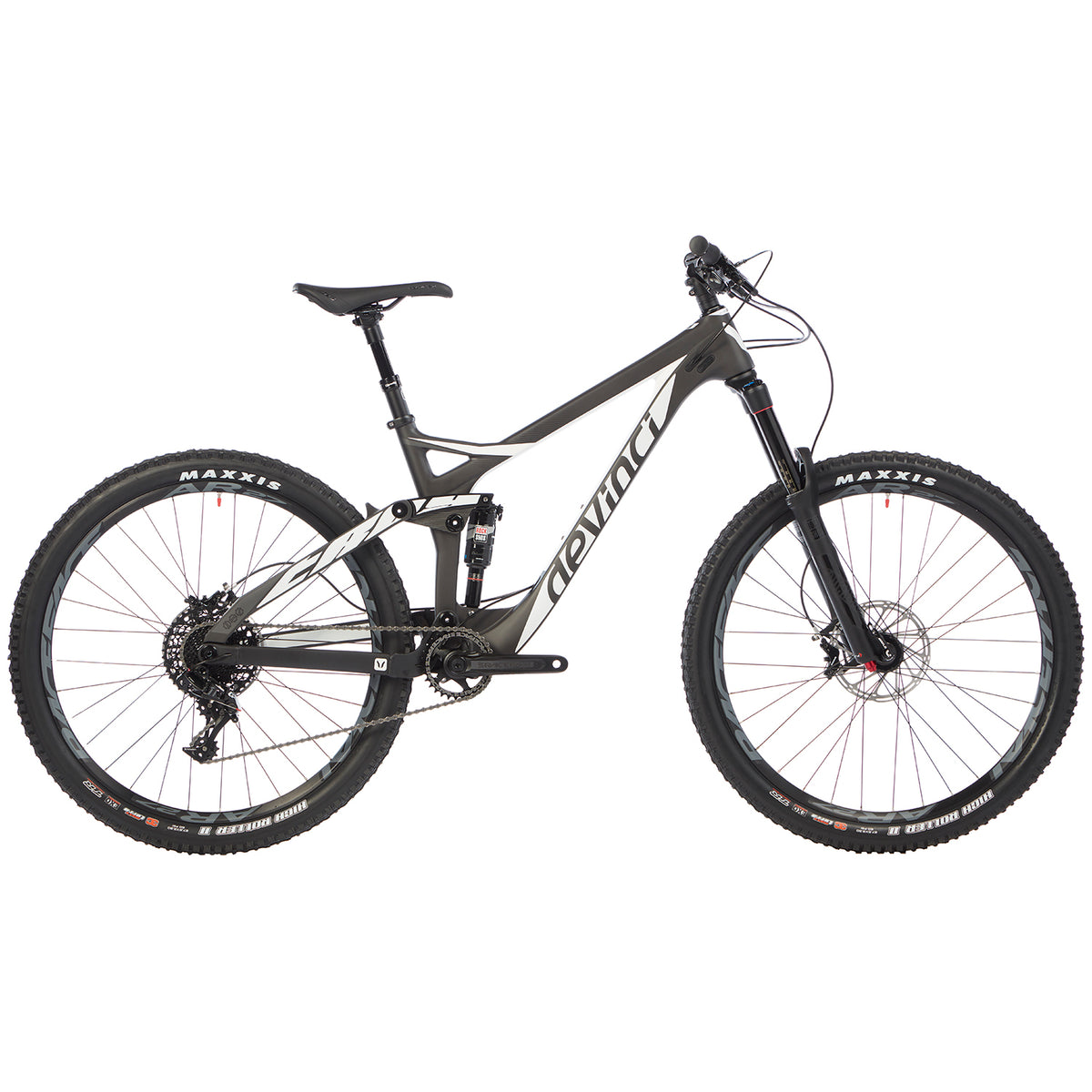 Devinci Troy Carbon GX Complete Mountain Bike 2017 Carbon/White/Coal