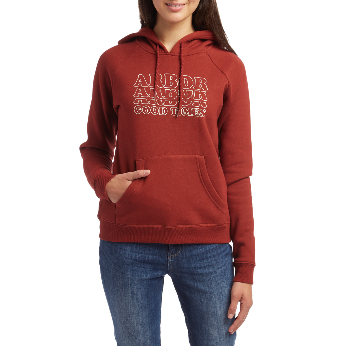 Arbor Fade Pullover Hoodie - Women's Brick