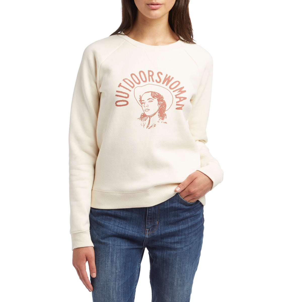 Arbor Outdoorswoman Crew Sweatshirt - Women's Off White