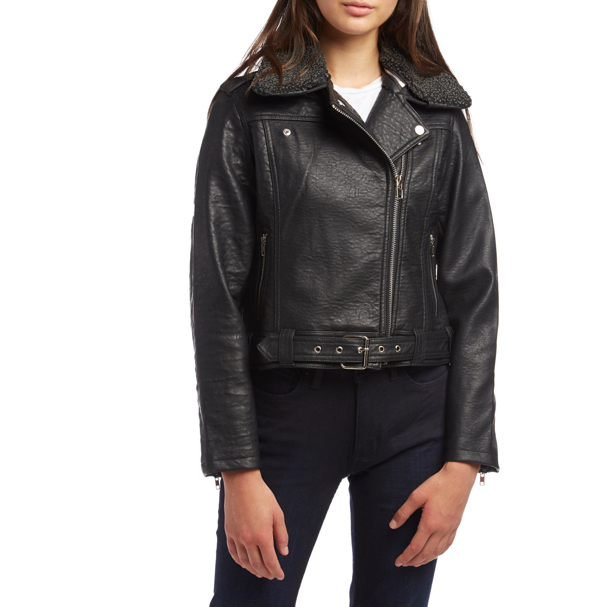 Obey Clothing Joey Vegan Moto Jacket - Women's Black