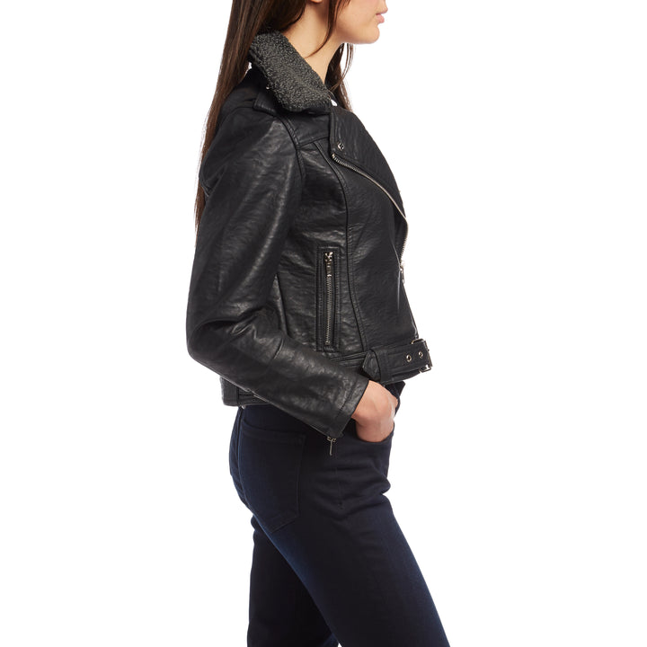 Obey Clothing Joey Vegan Moto Jacket - Women's Black