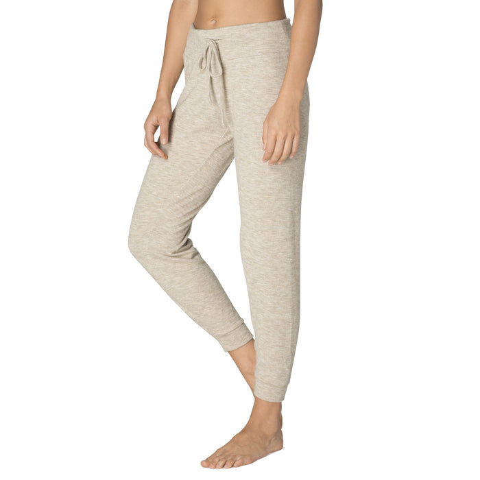 Beyond Yoga Lounge Around Midi Jogger - Women's Oatmeal Heather