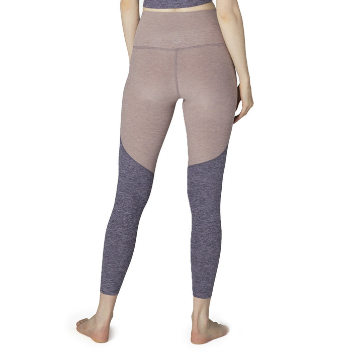 Beyond Yoga Off Duty High Waisted Long Leggings - Women's Deep Amethyst-Wild Wisteria