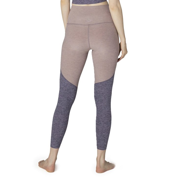 Beyond Yoga Off Duty High Waisted Long Leggings - Women's Deep Amethyst-Wild Wisteria
