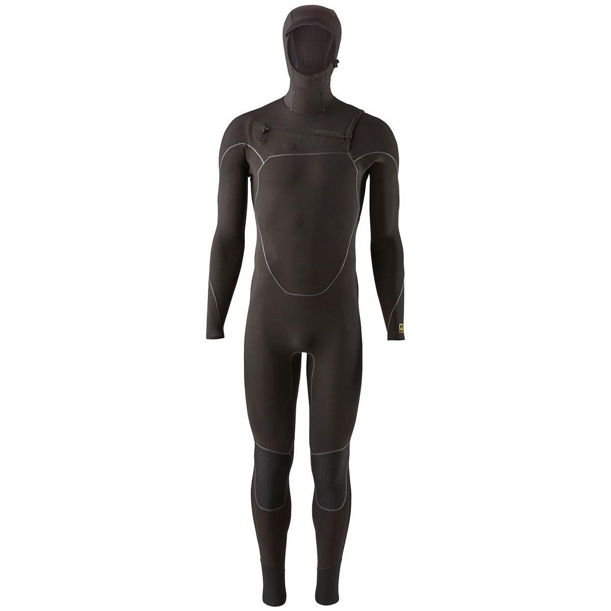 Patagonia R3 Yulex Front Zip Hooded Wetsuit Black