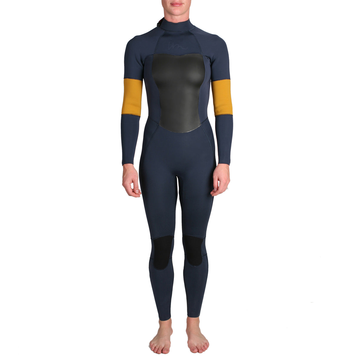 Imperial Motion 3/2 Luxxe Deluxe Back Zip Wetsuit - Women's Navy/Mustard